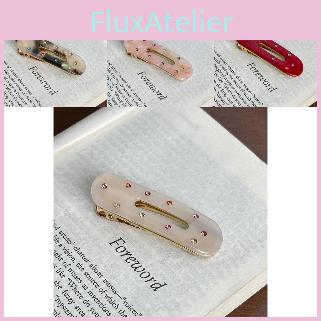 Hair Stylish Oval Claw With Dazzling Rhinestones Ideal For Everyday Accessories Fashion