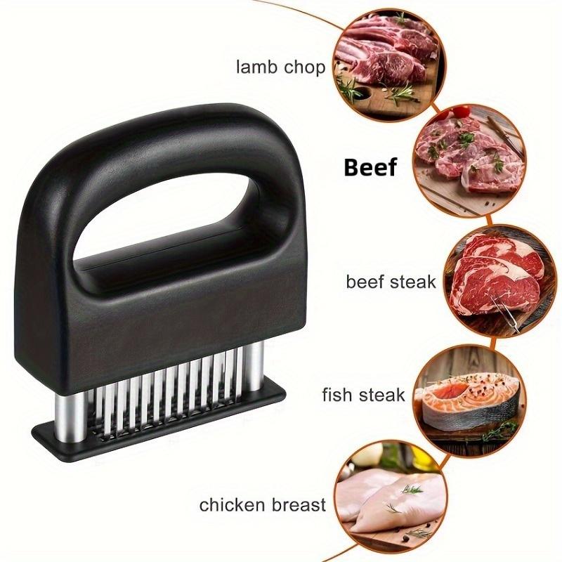 1Pcs Meat Tenderizer 48 Steel Needles Meat Tenderizer Steak Softener Pounder Kitchen Cooking Tools Hammer Gadgets