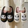 New Halloween Cute Cartoon Pumpkin Warm Winter Cotton Slippers Men and Women Couple Home Indoor Cotton Slippers