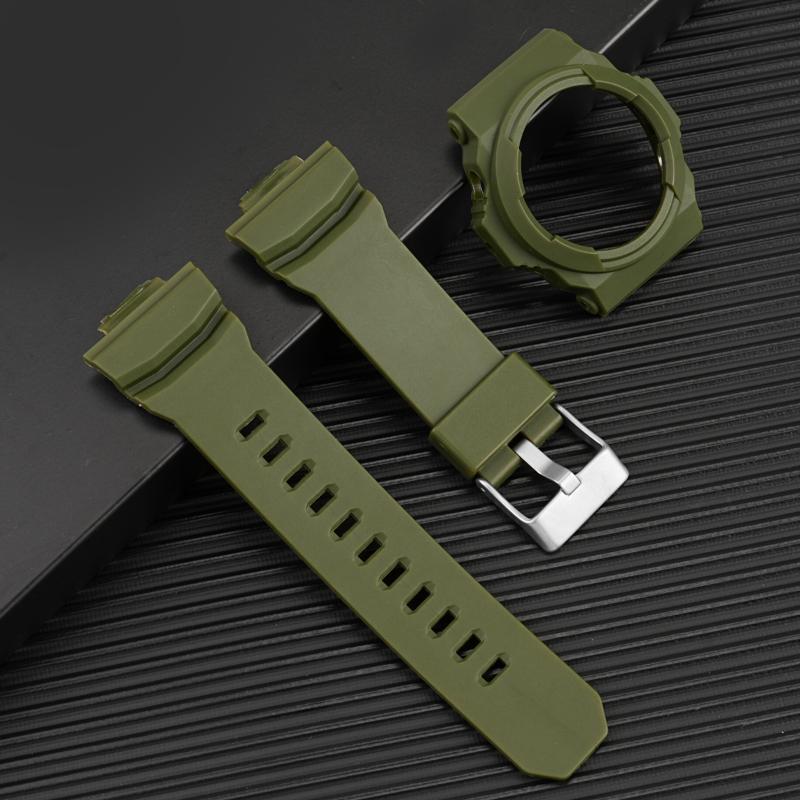Сменный ремешок из смолы и силикона + корпус для серии Casio G-SHOCK GA/GLX (GA-150/200/201/300/310/GLX100) Мужские часы - Водонепроницаемые