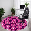 1pc Kiwi Pattern Office Round Area Rug, Under Office Chairs Bedroom Living Room Home Decor, Room Deco, Available in Various Sizes