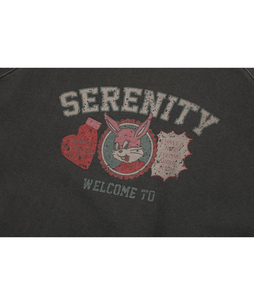 CPGN STUDIO Свитшот с рукавом реглан Serenity, пигментный, цвет Дымчато-черный