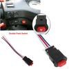 Motorcycle Hazard Light Switch Button Flasher Output Controller Red LED