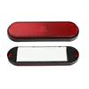 uxcell 2pcs Front Lower Fork Reflector Sticker Rear Saddlebag Side Visibility Reflector Stripe Kit Universal Oval Red