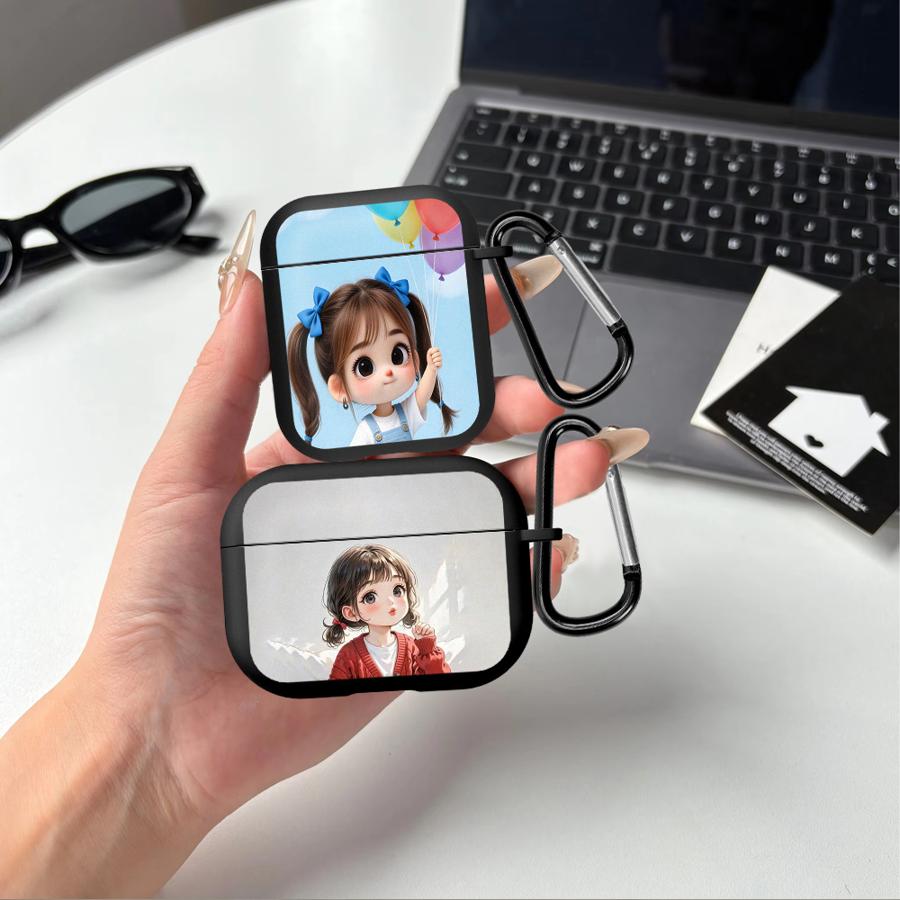 Чехол Девушка в красном свитере для Airpods 2 Pro3 3 4 Pro2 1 Pro Чехлы для наушников Обложка
