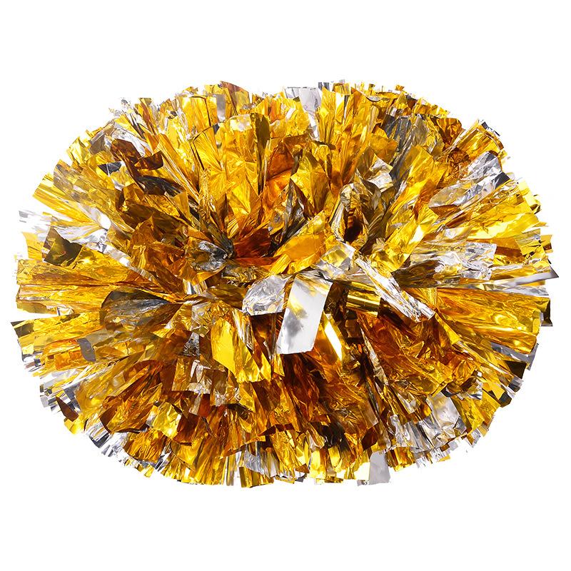 Женские разноцветные помпоны для черлидинга, шарики для черлидинга, черные и синие, золотые, серебряные, красные, зеленые, танцевальные аксессуары для черлидинга