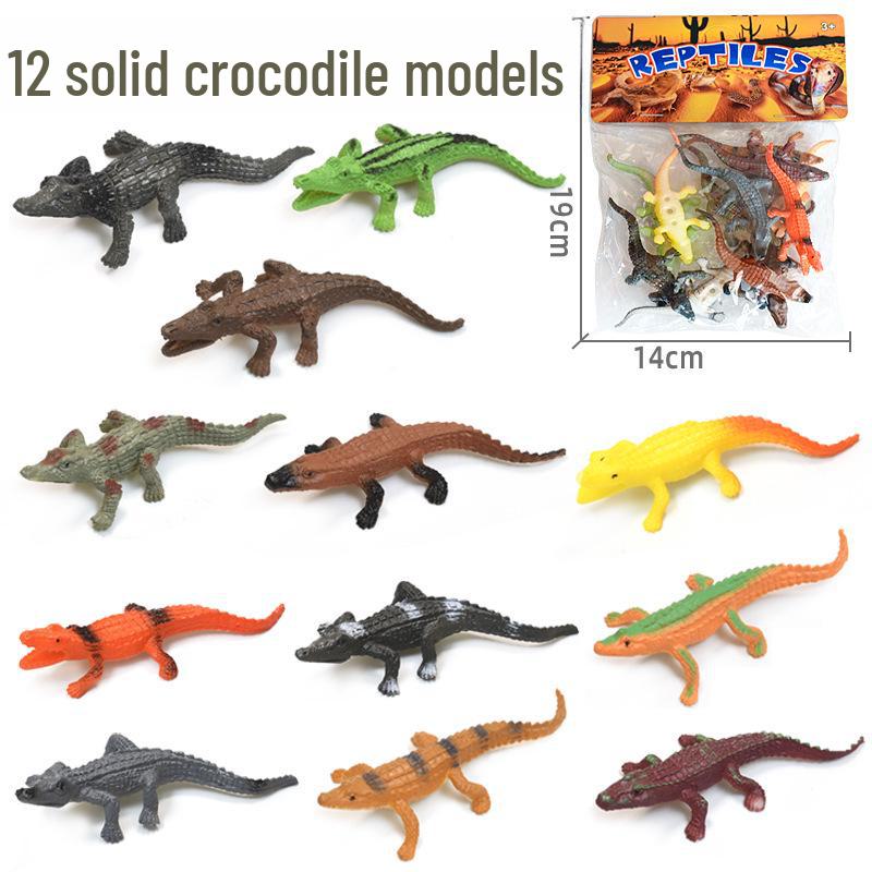 Wild Animal & Marine Insect Farm Model: Dinosaur Soft Glue Toy Set for Kids