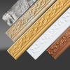 10M 3D Self-adhesive Wall Trim Line Skirting Border Waterproof Baseboard Wallpaper Sticker for Living Room Home Decoration