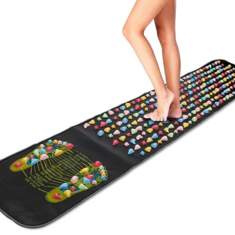 Foot Massage Mat Road Health Foot Point Diagram Plastic Stone Acupressure Relax Stand Press