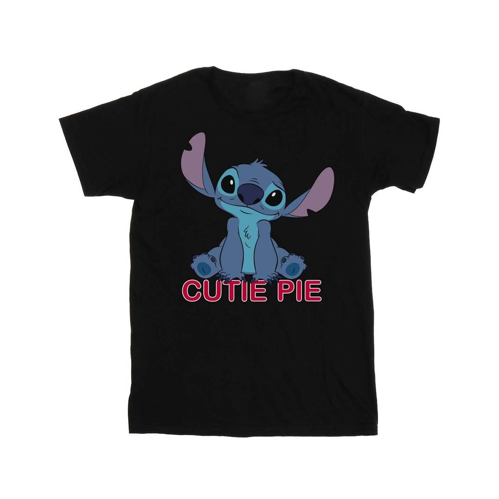 Disney Womens/Ladies Lilo And Stitch Stitch Cutie Pie Cotton Boyfriend T-Shirt