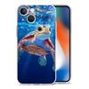 Чехол для телефона iPhone 17 Чехлы iPhone Air 16 15 12 13 14 Pro Max 7 8 Plus 16Pro iPhone11 Прозрачный чехол Крутая Морская Черепаха