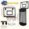 Basketball Hoop Laundry Basket Wall Hanging Dirty Clothes Storage Hamper for Bedroom