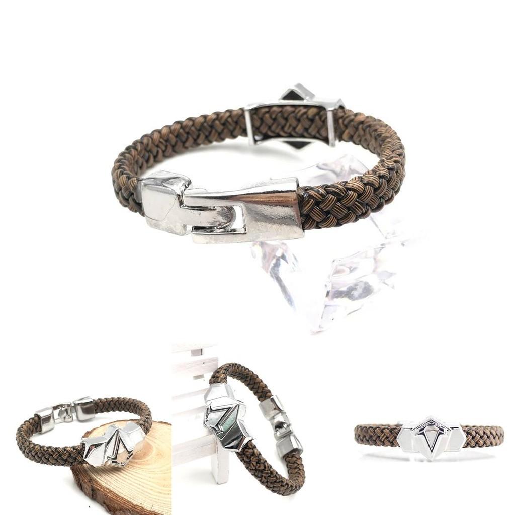 Наруто Аниме Ниндзя Унисекс Сплав Браслет Гальванизированный Дизайн Листа Коллекционный для фанатов Сувенир для путешествий Корпоративный подарок