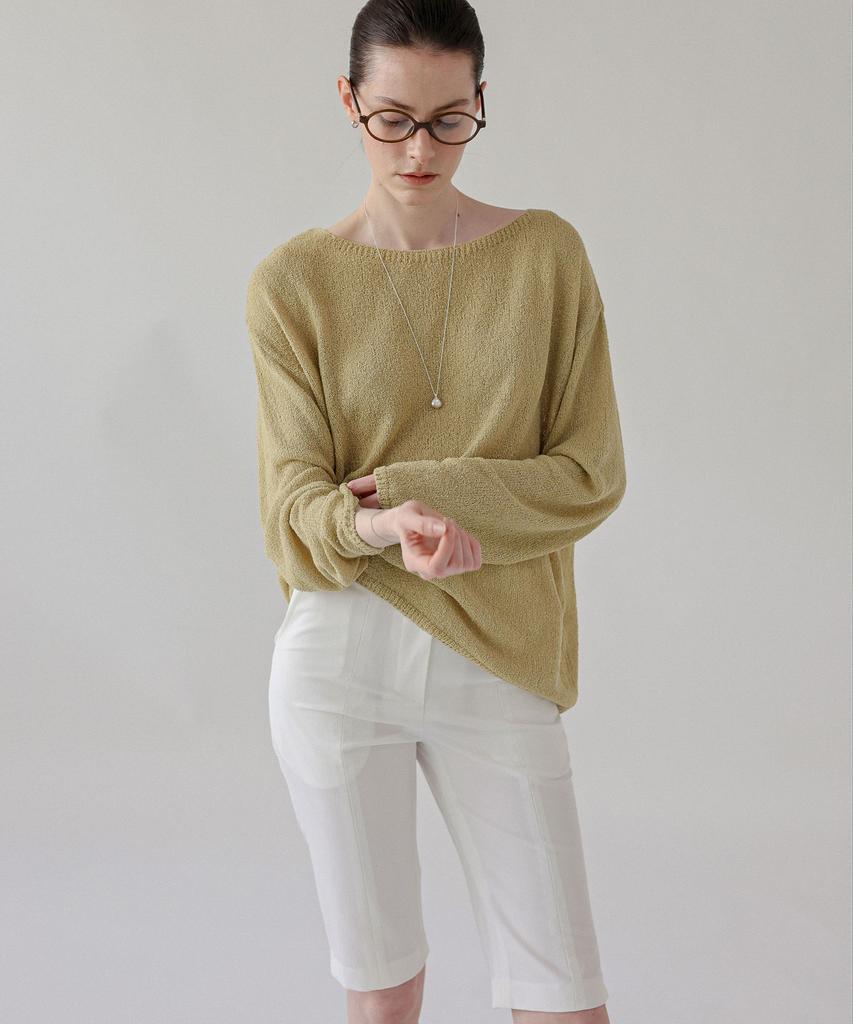 Летние капри Keullaepeu до колена_Слоновая кость