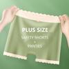 Flarixa Mid Waist Seamless Shorts Plus Size Women's Summer Panties Thin Modal Cotton Antibacterial Shorts Under Dress