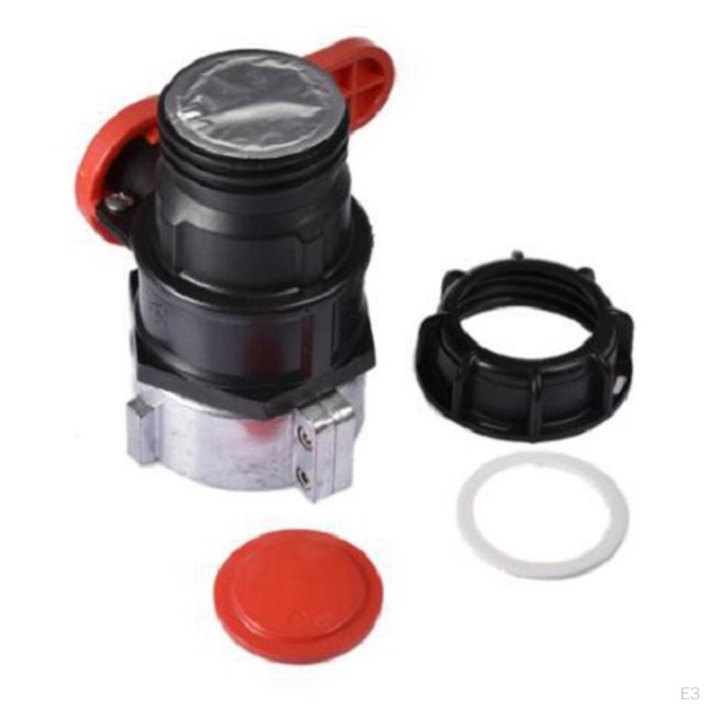 Durable Garden Water IBC Tank Container Adaptor Adapter Replace Barrel Valve Stop Valve, Install