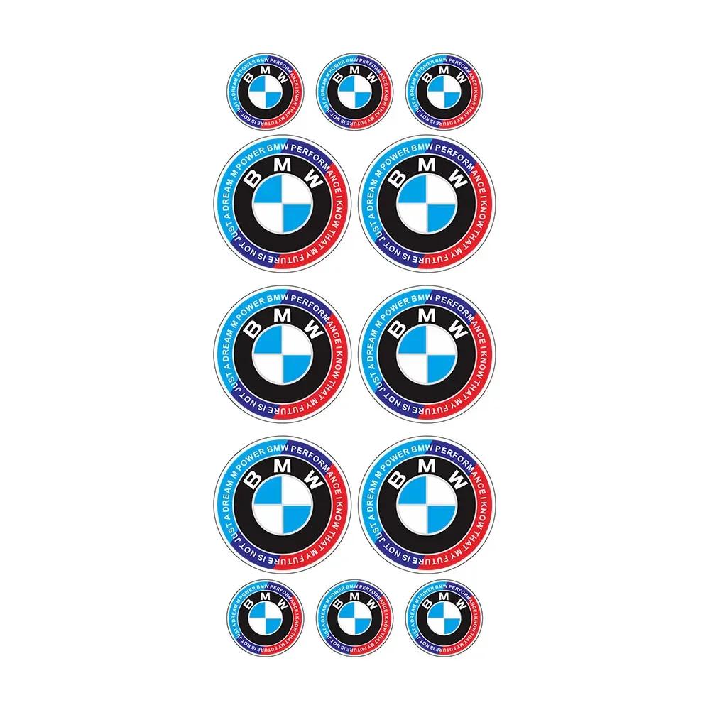 BABC1 Hot For BMW BMW Round 3D Car Logo Reflective Waterproof Sticker for S1000 RR R1250 GS Motorcycle Racing Decor Soft Sticker