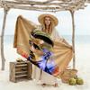 Football Player Illustration Beach Towel Soft Durable Quick-Dry Comfortable Lightweight