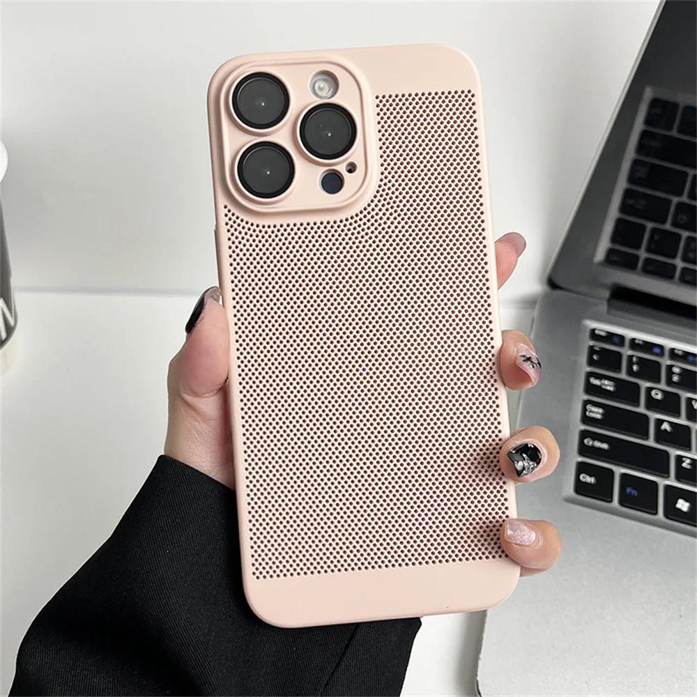 Оригинальный охлаждающий матовый чехол с теплоотводом для iPhone 17 16 15 14 13 12 11 Pro Max X XS Max XR 7 8 Plus 17 Air Металлический чехол