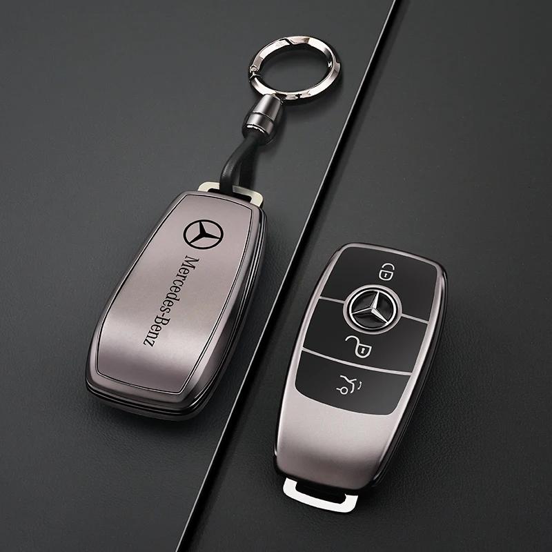 RPO5 TPU Car Key Case Cover Shell Fob For Mercedes Benz A B C E Class GLS GLA GLK GLC CLS CLA AMG W204 W205 W212 W463 W176 Keychain