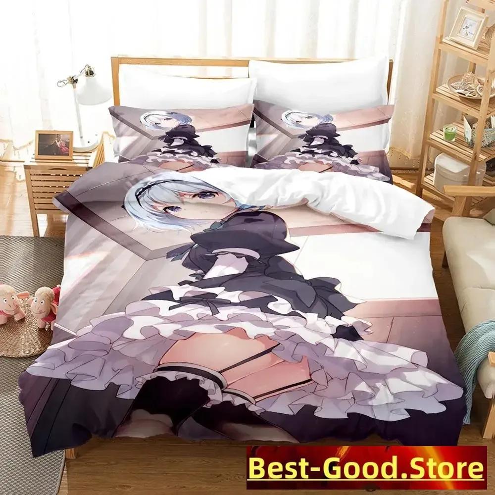 Работа Рюо никогда не заканчивается! Комплект постельного белья Single Twin Full Queen King Size Bed Set Adult Kid Bedroom Duvetcover Sets Anime