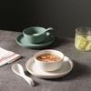 Новый набор керамической посуды в китайском стиле Домашняя простая миска в форме ведра Набор посуды Матовая высококачественная посуда
