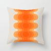 Vibrant Orange Rainbow Sunset Print Pillow Cover Abstract Geometric Lines Pillow Cover Sofa Car Office Cushion Cover Home Decor