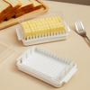 Clear Butter Dish Cheese Storage Container with Lid Butter Keeper for Refrigerator Stackable Easy-Clean Butter Holder for Kitchen Organization