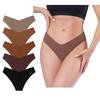 BEKYNI Seamless Brazilian Sexy Seamless Brazilian Cut Bare Solid Color T-Back Panties, Half-Back Satin, Non-Slip, Pants, Underwear, Quick-Drying,