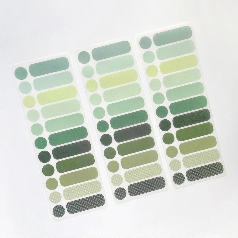 3 листа в упаковке Однотонные наклейки-точки для этикеток DIY Поделки Основной материал Декоративные наклейки Наклейки для изделий ручной работы