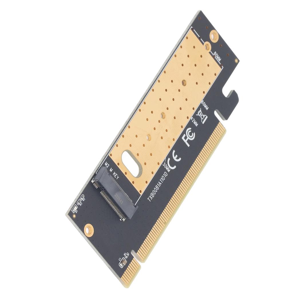 Карта адаптера NVMe M.2 SSD Plug and Play M.2 NVMe SSD M Key для карты PCIe 3.0 X16 для 2230 2242 2260