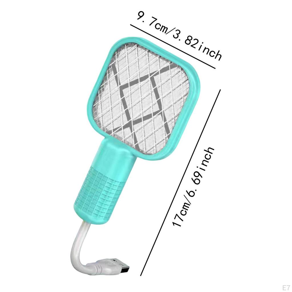 Fly Killer Swatter Compact Mini Zapper Racket for Trips Kitchen Backyard