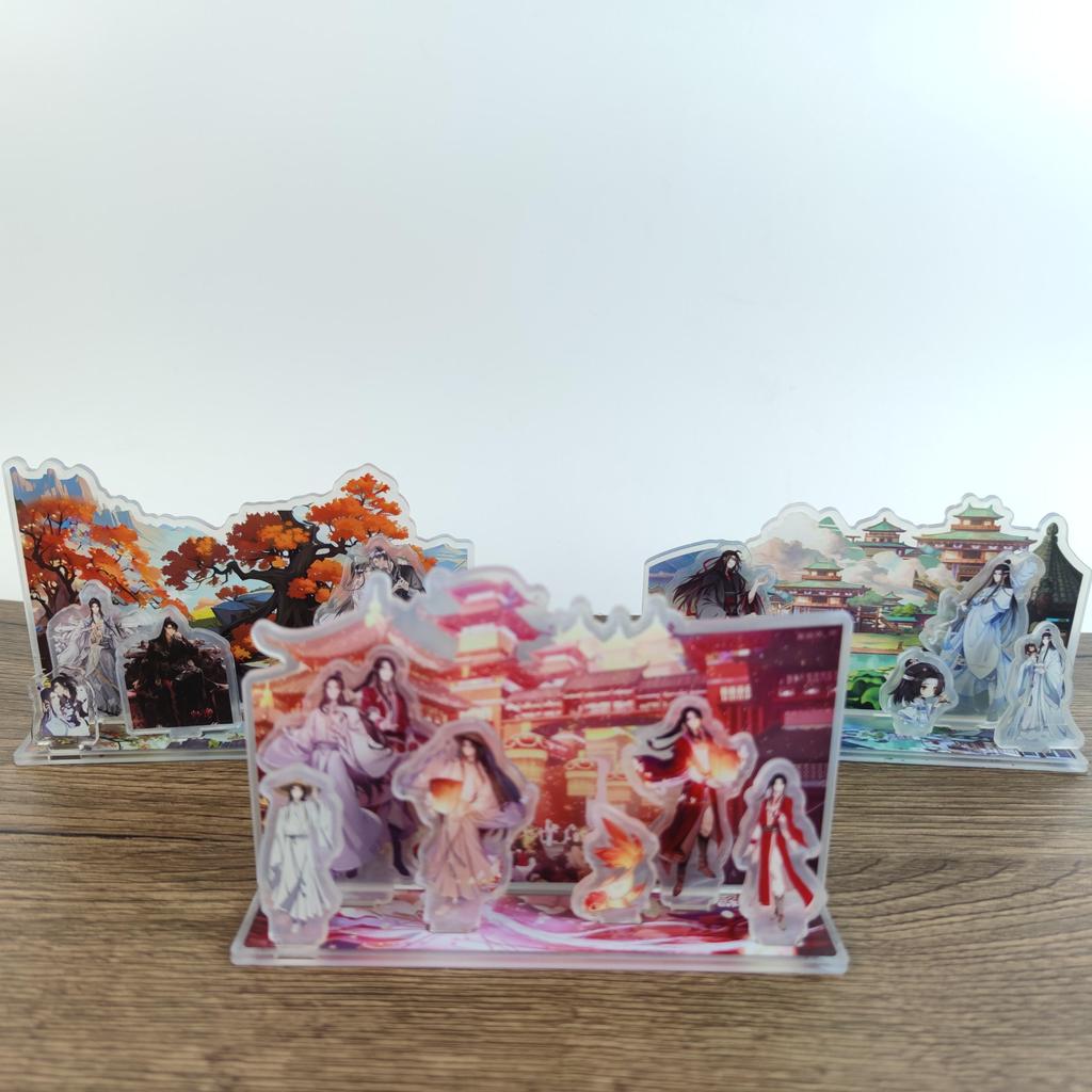 Аниме Heaven Должностные лица Благословение акриловая подставка Фигурка Мо Дао Зу Ши Модель Пластина Декор стола Игрушка