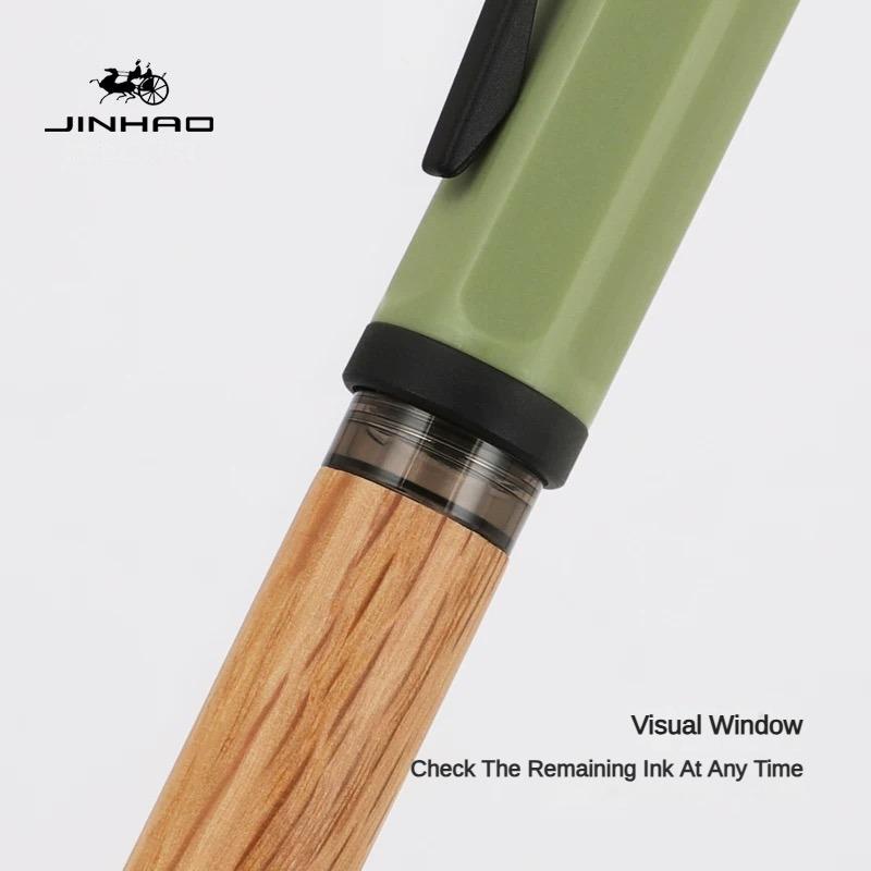 JINHAO 58 Деревянная перьевая ручка Высококачественные цвета Студенческая F EF перо Чернильная ручка Каллиграфическая ручка Канцелярские товары Школьные Офисные принадлежности