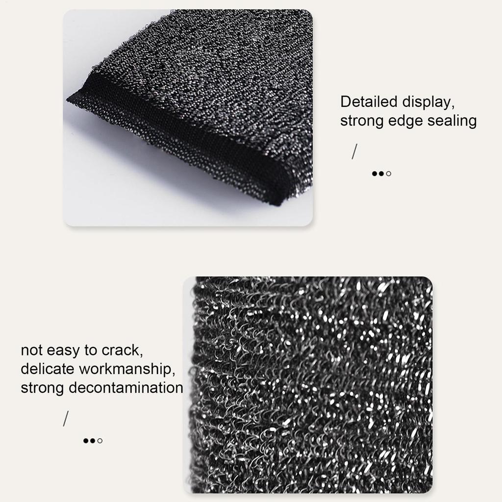 6 шт. Кухонная губка для мытья посуды Не повреждает кастрюлю Щетка для кастрюли Артефакт Бытовая Не царапающая Губка Салфетка Щетка Чистящие инструменты