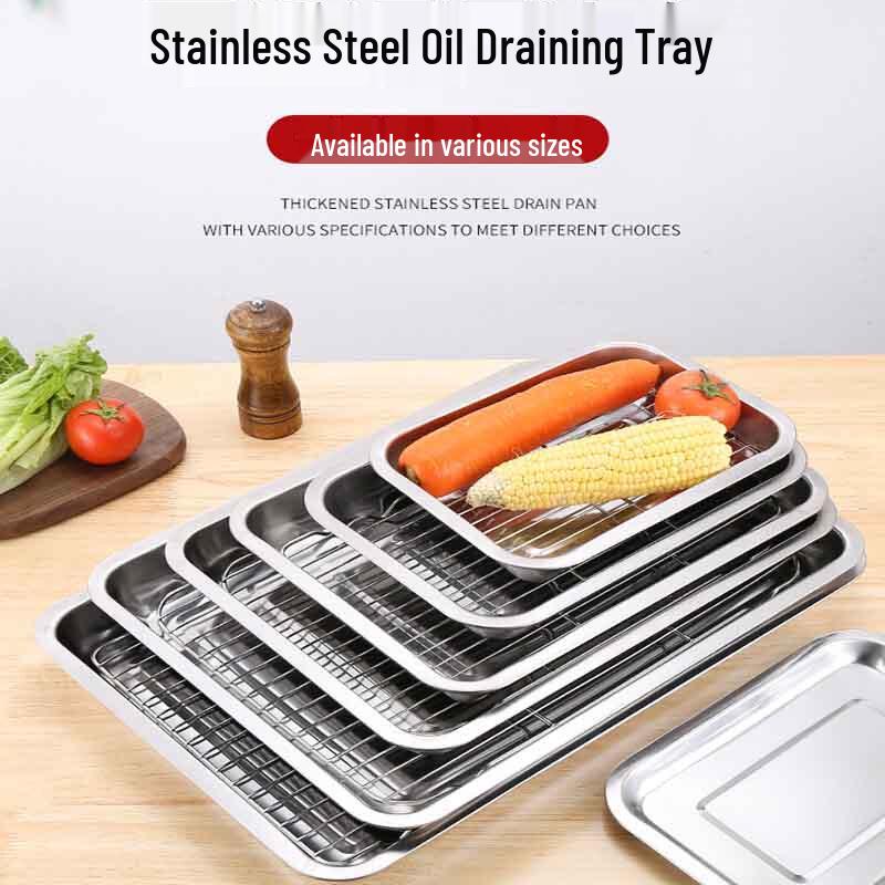 Набор коммерческих противней для барбекю и стойки-жиросборника Shouli Ares из нержавеющей стали