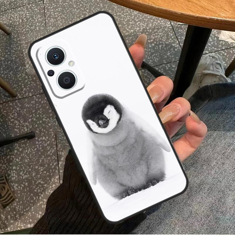 Пингвин Снег Арктика Милое Животное Для OPPO Reno 14F 13F 12F 11F 10 11 12 13 14 Pro 7 8 Lite 8T OPPO Find X5 X6 X8 X9 Pro Чехол