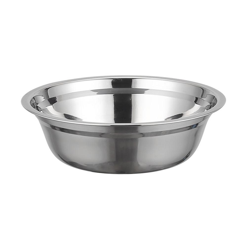 New Round Stainless Steel Bowls Thicken Multiple Sizes Prep Bowls Vegetable Bowl