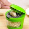 Kitchen Innovations Garlic Press, Crusher, Cutter, Mincer, and Storage Container - Includes Silicone Garlic Peeler - Easy to Clean - Stainless Steel B