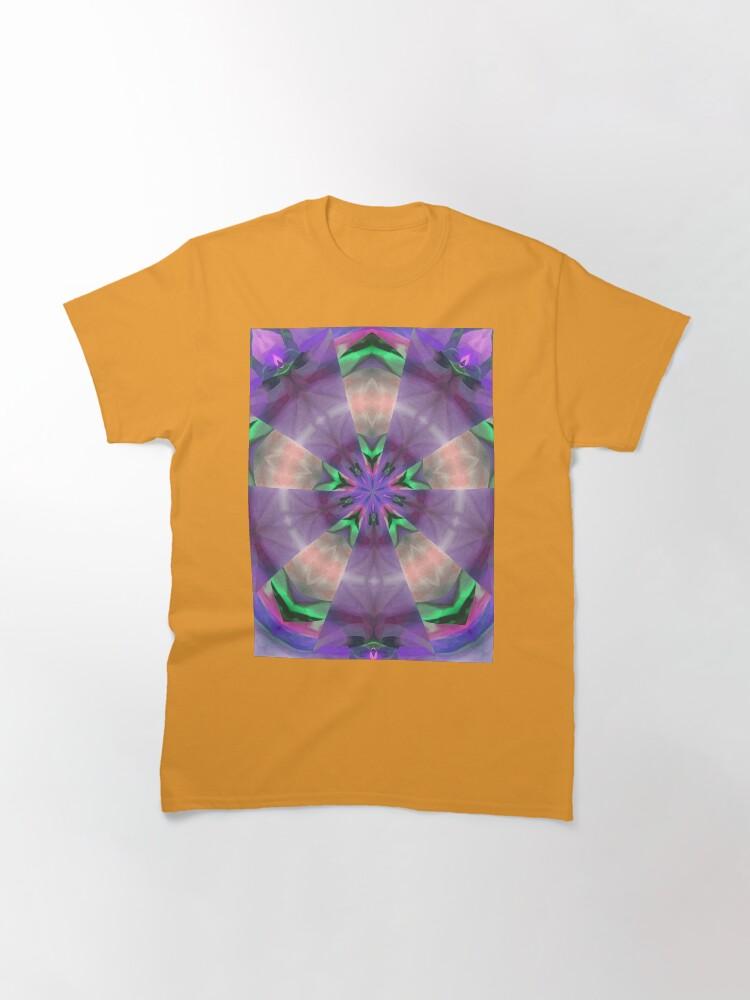 Pentangle Pastel Shades Multicolored Kaleidoscope Pentangle Pattern 10 Classic T-Shirt