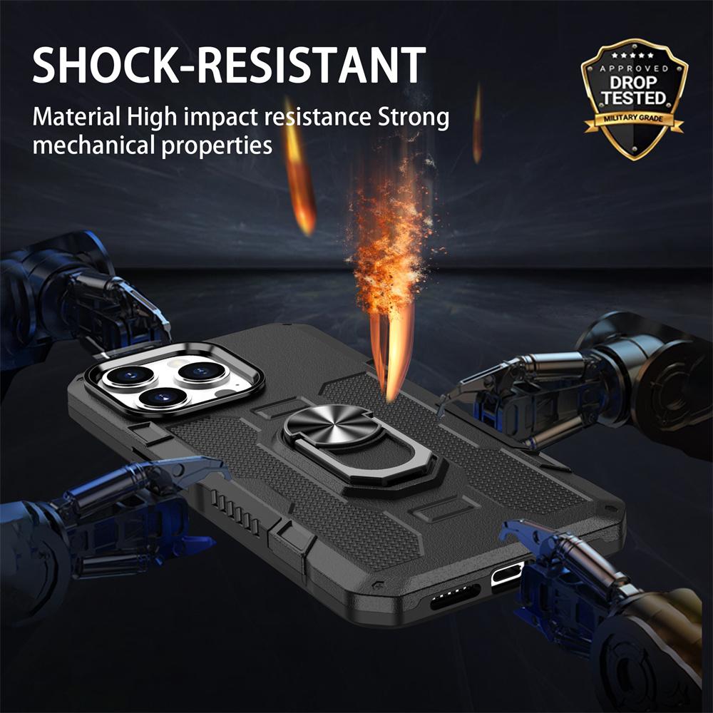 Case For iPhone 15 Pro Max 14 13 12 11 Magnetic Holder Ring Case For iPhone XR XSMax 8 7 Plus SE2020 Shockproof Armor Back Cover