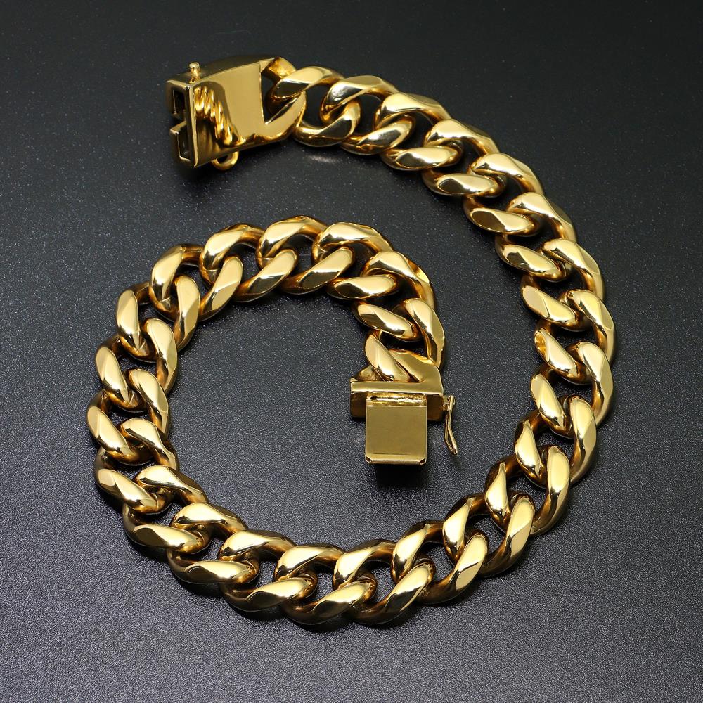 Металлические золотые аксессуары для собак из нержавеющей стали, ошейник-цепочка, поводок для дрессировки домашних животных, ошейник для средних и больших собак, питбуль, французский бульдог