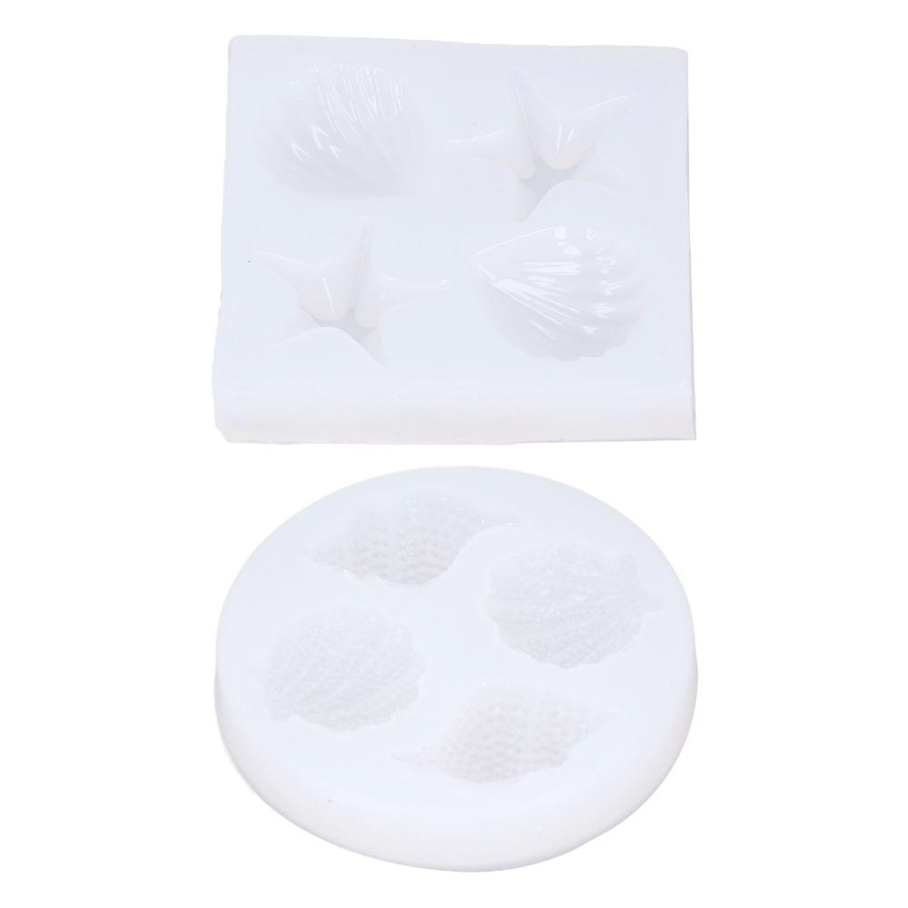 2pcs Transparent Seashell Silicone Mould Seashell Resin Casting Mould  Pendant Making