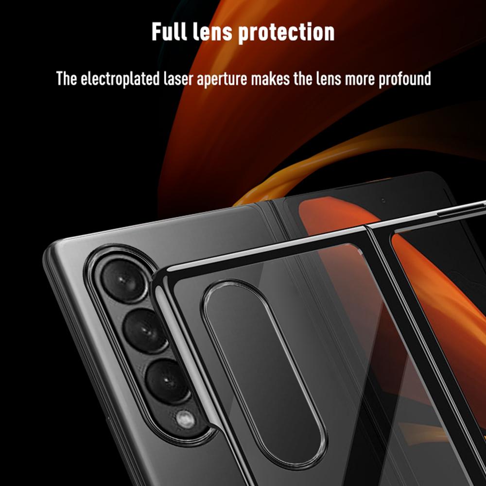 Прозрачный передний и задний складной защитный чехол для Samsung Galaxy Fold4 5g Z Fold 4 Zfold4, чехол с покрытием, жесткий бампер, чехол