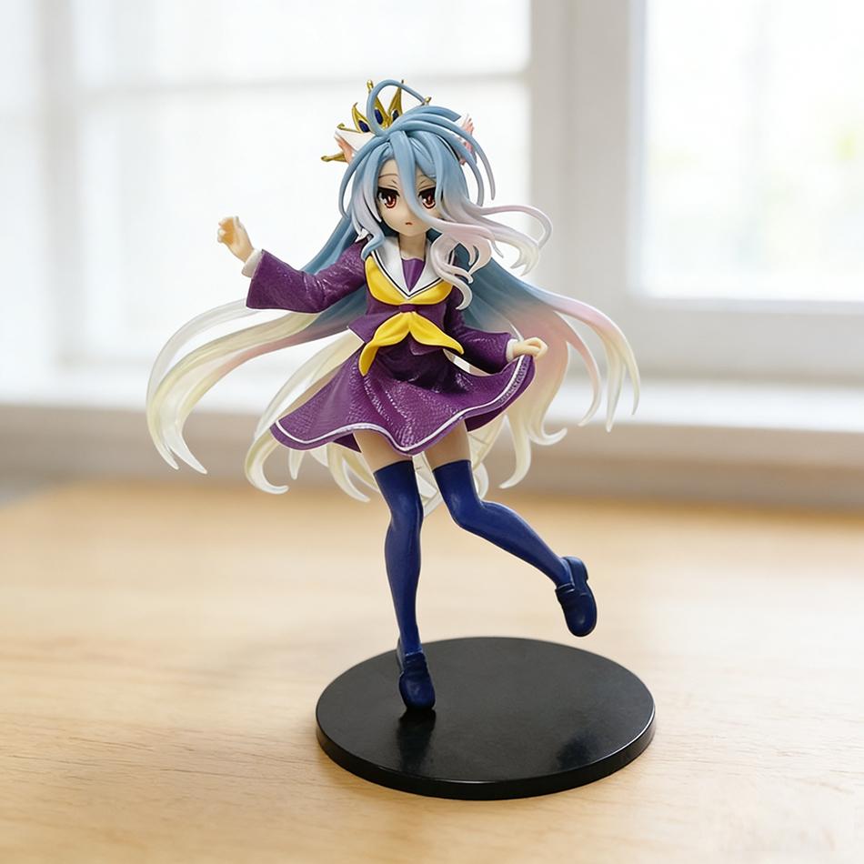 Подарки Игрушка ПВХ Аниме NGNL No Game No Life Белый "Фигурка Аниме Фигурки Действия Аниме Коллекция Модель Украшение Модель Аниме Игрушка Подарок