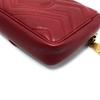 [Pre-Owned] GG Marmont Vintage Metal Logo Quilted Leather Mini Shoulder Bag - Excellent #1J88SHS
