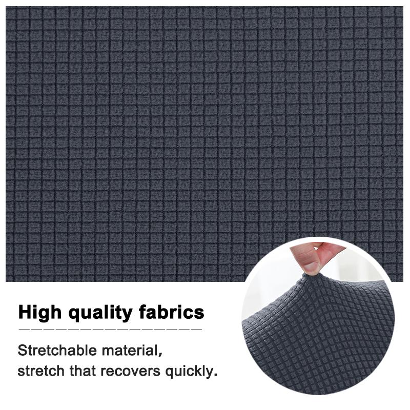 Треугольный чехол на стул Эластичный Полностью обернутый Изогнутый Утолщенный Моющийся Интегрированный с спинкой Домашний Ресторан Полукруглый Чехол на табурет