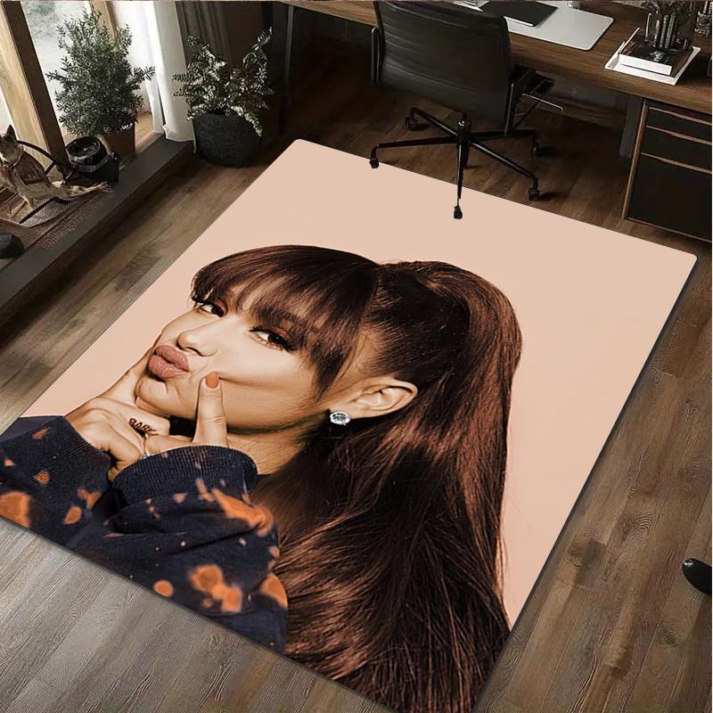 1PC Ariana Grande Carpet Office Decorative Carpet For Living Room Bedroom Door Mat Floor Rug Computer Chair Area Rug