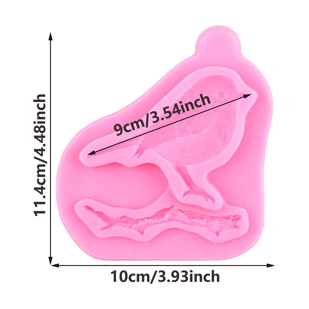 Силиконовые формы с милыми птицами, форма для помадки, сделай сам, украшения торта, форма для шоколадной мастики, кекс, топпер, конфеты, смоляные глиняные формы