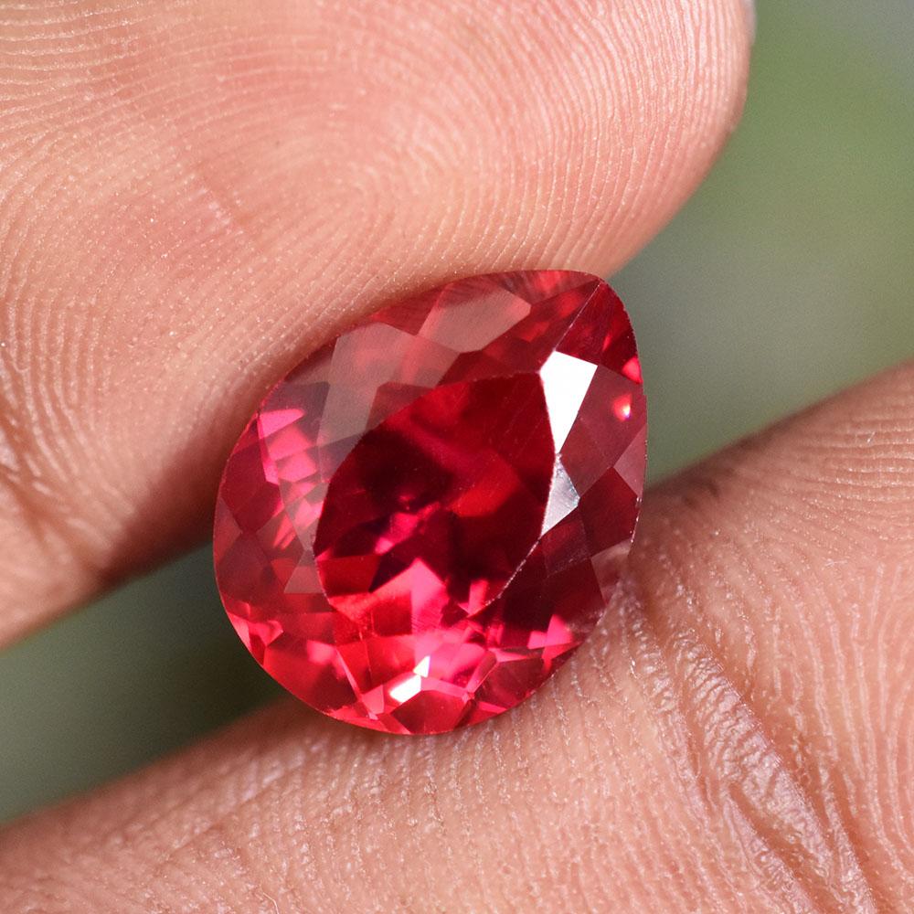 NATURAL Red Ruby 13x10mm Pear Cut Gorgeous Loose Gemstone For Her